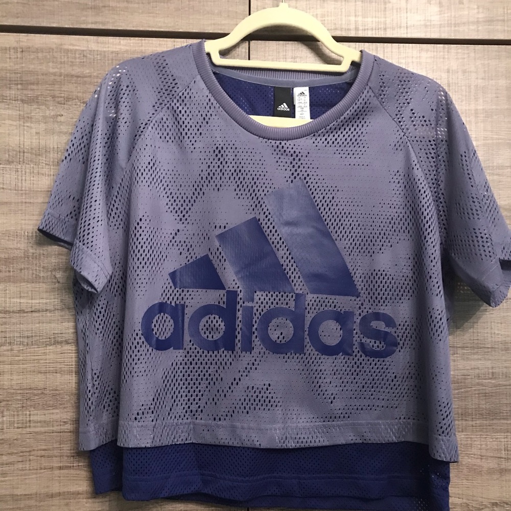 adidas Women's ID Mesh Crop Top L
